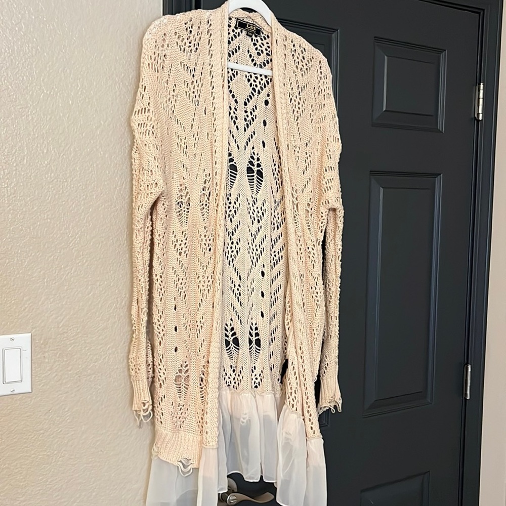 L&B distressed cardigan